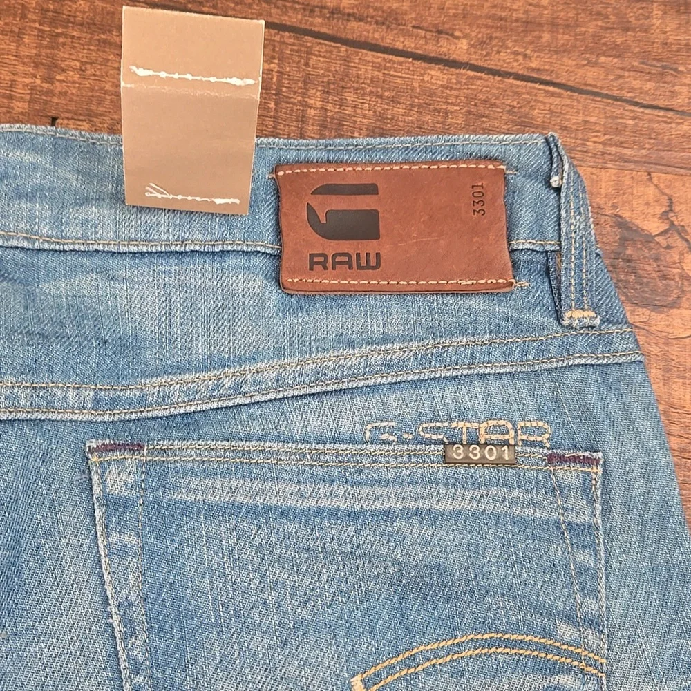 G-Star Raw Blue Bell Cut Flared Jeans Maver Comfort Denim Y2K Retro Boho Fit - Picture 4 of 5